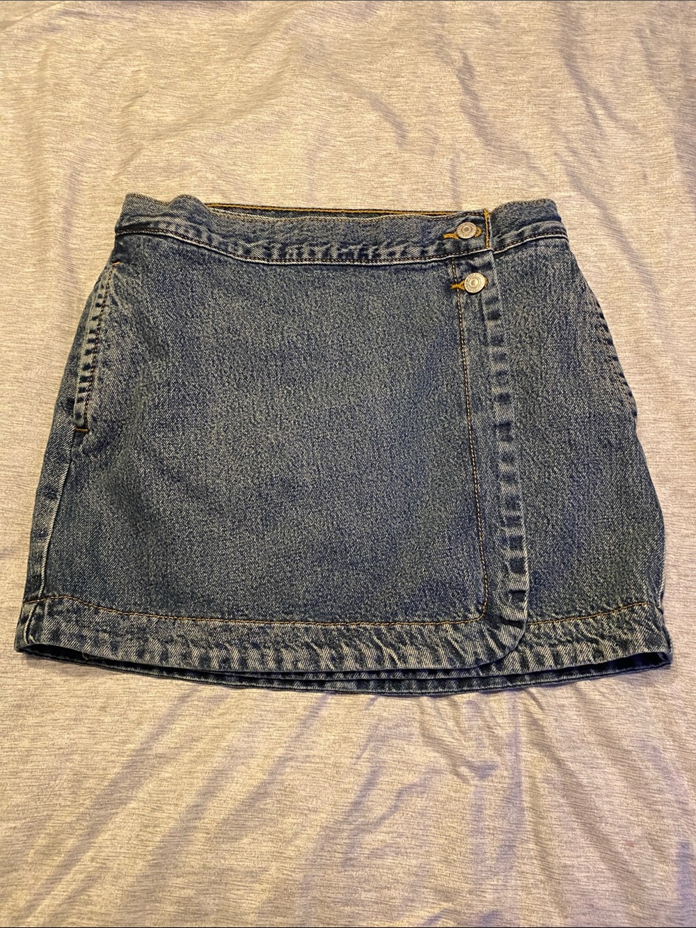 Levi's Blue Denim Mini Skirt